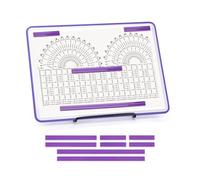 BABYSHEEP Knitting Pattern Holder with 8 Replacement Magnets Knitting Chart Keeper Magnetic Board Cross Stitch Supplies for Crochet 12.3 * 8.9inches (Purple Border)