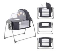 BabyStyle Oyster Electric Swinging Crib with Remote Control, Music & Sound - Carbonite