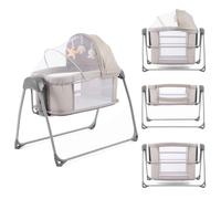 BabyStyle Oyster Electric Swinging Crib with Remote Control, Music & Sound - Stone