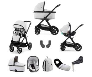 BabyStyle Oyster4 3-in-1 Luxury Travel System with i-Size Car Seat & ISOFIX Base 9-Piece Bundle - Jubilee