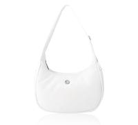 Babysun Mini Shoulder Bag Women Nylon Crescent Bag Underarm Shoulder Purse Women's Shoulder Handbags Small Tote Bag, White-2l