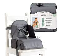 BabyToLove Travel Up Baby Booster Seat and Storage | Lightweight On The Go and Easy to Carry | Anthracite