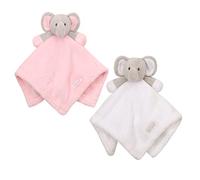BabyTown Baby Boys & Girls Animal Snuggle Comforter Blanket Pink And White Elephant