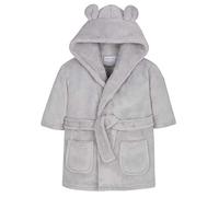 BabyTown Baby Boys & Girls Soft Plush Fleece Dressing Gown Grey 18-24 Months