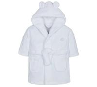 BabyTown Baby Boys & Girls Soft Plush Fleece Dressing Gown White 0-6 Months