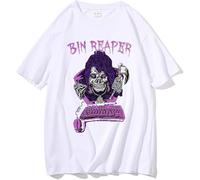 BabyTron Bin Reaper T-Shirt, Short Sleeve Tops Tee for Women Men,White,3XL