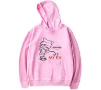 BabyTron My Ex Song Hoodie Sweatshirt, Classic Hooded Sweatshirt for Men and Women, Fashion Series,Pink,S