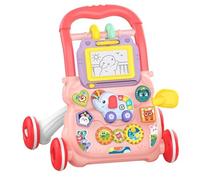 Babyy Walker Firsst Steps - 40x32x40.5cm | Push Toy | Sit to Stand Learning Walker | Anti Roll Push Car Toy | Babyy Walking Aid with Drawing Board for 1-3 Years Early Development Use