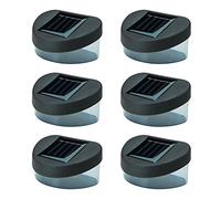 Babz 6 x SOLAR POWERED DOOR/FENCE/WALL LIGHTS LED OUTDOOR GARDEN LIGHTING