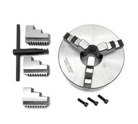 Bacar 200mm 8" #K11-200 Self Centering Lathe Chuck 3 Jaw Steel Silver for Grinding/Drilling/Millin Machines