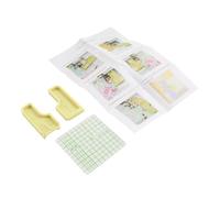 Bacar #ST-A22 6-in-1 Stick'n Stitch Seam Guide Clover Needlecrafts Plastic Yellow for Sewing Machine