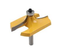 Bacar Thumbnail Router Bit Table Edge Cutter Woodworking 8mm Shank 2-3/4" Diameter 1PC Carbide Tipped Yellow & Silver