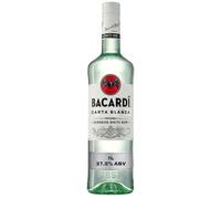 BACARDI Carta Blanca Superior White Rum 1L 100cl 375 ABV Iconic Caribbea