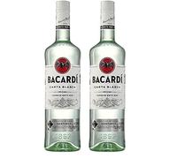 BACARDÍ Carta Blanca Superior White Rum, 37.5% ABV, 100cl / 1l, Iconic Caribbean Rum Perfect for Cocktails (Pack of 2)