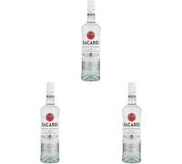 BACARDÍ Carta Blanca Superior White Rum, 37.5% ABV, 70cl / 700ml, Iconic Caribbean Rum Perfect for Cocktails (Pack of 3)