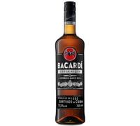 BACARDI Carta Negra Premium Superior Black Rum, 37.5%ABV, 70cl | Bold Caribbean Dark Rum, Perfect for Tropical Cocktails and Flavorful Mixed Drinks, 700ml