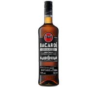 BACARDÍ Carta Negra Superior Black Rum, 40% ABV, 70cl / 700ml, Iconic Caribbean Rum Perfect for Tropical Cocktails