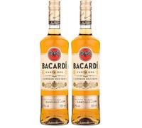 BACARDÍ Carta Oro Superior Gold Rum, 40% ABV, 70cl / 700ml, Iconic Caribbean Rum Perfect for Cuba Libre Cocktails (Pack of 2)