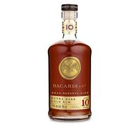BACARDI Gran Reserva Diez 10YO Premium Caribbean Rum, 40% ABV, 70 arrel Aged 10 Years in Oak Casks Under the Caribbean Sun, Smooth Sipping Spirit, Premium Rum Gift, 700ml