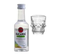 Bacardi Lime Rum 50ml with Shot Glass | Miniature Alcohol | All Occasion Gift