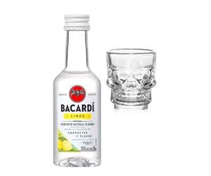 Bacardi Limon Rum 50ml with Shot Glass | Miniature Alcohol | All Occasion Gift