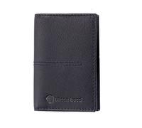 Bacca Bucci Genuine Leather Bi-Fold Unisex Credit Card Holder Wallet, Gift Card Display case, Minimalist Light Thin Card Storage case with RFID Blocking for Men & Women, Black, One Size, Modern, Black
