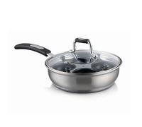 baccarat Stainless Steel 4 Cup Egg Poacher 2in1 Pan 20cm in Metallic Silver baccarat Metallic Silver