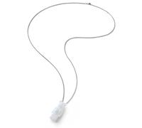 baccarat Women's BearBrick Long Necklace, Silver, White Crystal 2814116 in Clear | Size: Standard baccarat Clear Standard