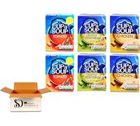 Baccheelors Cup a Soup Selection - 4 And 6 Boxes of Instant Soup Sachets - Tomato, Cream of Vegetable & Chicken Flavours (6 Boxes, 3 Flavours Chicken,Vegetable,Tomato)))