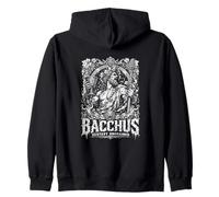 Bacchus Ecstasy Unchained Dionysus Wine God Zip Hoodie