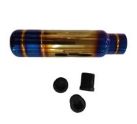 Baceyong 130MM Aluminium Burnt Blue Universal Gear Shift Knob Shifter Lever Head Manual Gear Shifter Stick Car Shifter with 3 Adapters 8mm 10mm 12mm