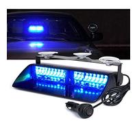 Baceyong 16LED Strobe Light Flashing Emergency Warning Flash Car Truck Strip Light with 12V Cigarette Plug