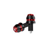 Baceyong 1pc Motorcycle Handlebar Grips Bar End Slider Cap Plug, Universal Motorcycle Street Bike 16-18mm Handlebar Grips Bar End Plugs CNC Motorcycle Handle Bar Cap Plug, Red