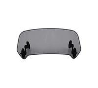 Baceyong 1pc Motorcycle Heightened Windshield Extension, Universal Adjustable Clip On Windscreen Extender, Windshield Spoiler Clip, Smoked Lens