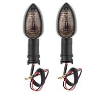 Baceyong 1pc Motorcycle Indicators Motorbike Turning Indicators Amber Light LED Blinker Lamp, Compatible with Ya-ma-ha FZ1 FZ6 FZ1000 FZ600 R6 R1, Smoke Lens