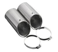 Baceyong 2pcs Chrome Exhaust Tail Rear Muffler Tip Pipes For V-VV E-OS P-assat B6 CC E-state, Stainless Steel 75 mm Exhaust Muffer Tip