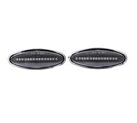 Baceyong 2pcs LED Side Marker Lights for J-aguar S-Type 1999-2007 XK 8/XKR 1996-2005 XJ X350 2003-2006, Durable Car Turn Signal Lamps Replacement with Smoked/Clear Lens
