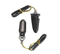 Baceyong 2x 12V LED Motorcycles Turn Signal Lights, Super Bright Motorcycles Beach Motorcycles Scooters Indicators Compatible with H0NDA S-uzuki K-awasaki Y-amaha, Smoke Shell