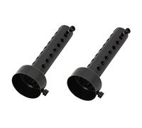 Baceyong 2X 48Mm Universal Motorcycle Exhaust Muffler Baffle Db Killer Short Silencer, Black
