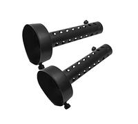 Baceyong 48mm Universal Motorcycle Exhaust Muffler Baffle DB Killer Silencer Pipes Removable Motorbike Exhaust End Silencers Black 2pcs