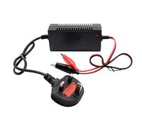 Baceyong Battery Charger Adapter, Universal Smart Car Battery Charger Durable Charger with Three-phase Charging Mode 7 Charging Protection