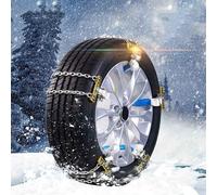 Baceyong Car Snow Chains Snow Socks Adjustable Anti-Skid Emergency Traction Winter Tyre Chain 10pcs Compatible with Tire Widths 235-265mm Car SUVs MPVs