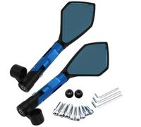 Baceyong Motorcycle Rear View Mirror Side Mirror 8mm 10mm 2pcs Blue