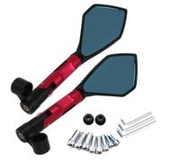 Baceyong Motorcycle Rear View Mirror Side Mirror 8mm 10mm 2pcs Red