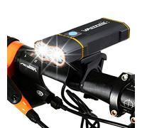 Baceyong Waterproof Bicycle Lighthouse with USB Charging 6000 Lumens LED, Suitable for Night Driving Cycling and Camping