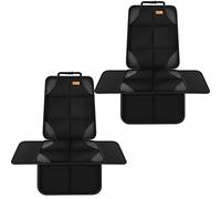Bacgnyer Car Seat Protector, Child Seat Protection, Thickest Padded 600D Fabric Padding, Waterproof, Durable, Non-Slip Back, Suitable for Babies, Toddlers, Children (Shiny Black, 2pcs)