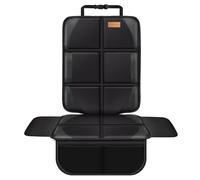 Bacgnyer Car Seat Protector, Thickest Padded 600D Fabric Padding, Waterproof, Durable, Non-Slip Back, Child Seat Protection, Suitable for Babies, Toddlers, Children (Black Red Line, 1pcs)