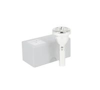 Bach 12.7mm Tenor Trombone Brass Golden Silver Mouthpiece Large 5G Horn Mouth Brass Musical Instrument Accessories(SIlver)