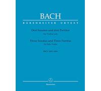 Bach: 3 Sonatas and 3 Partitas for Solo Violin BWV 1001-1006 (Barenreiter BA5256)