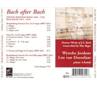 BACH AFTER BACH: FAMOUS WORKS OF BACH TRANSCRIBED BY MAX REGER NEW CD